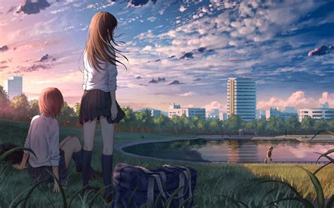 3840x2400 Anime Girl In School Uniform 4k Hd 4k Wallpapers Images