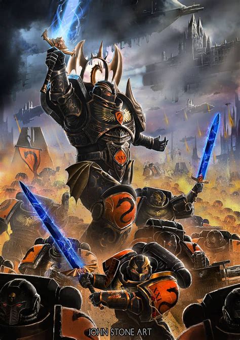 Zedekiel The Dragon Primarch By John Stone Art In 2021 Warhammer