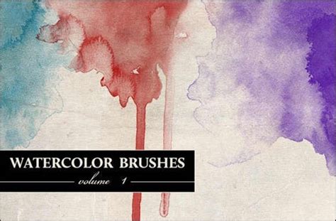 30 Beautiful Watercolor Brush Sets For Photoshop Creative Cancreative Can