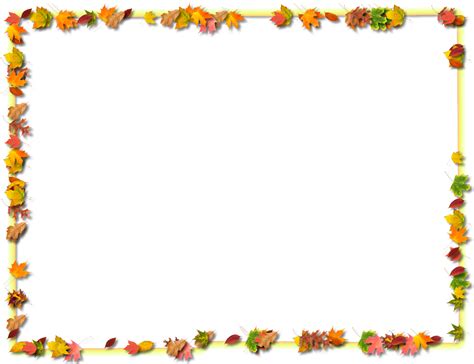 Thanksgiving Frame Png Transparent Background Free Download 33439