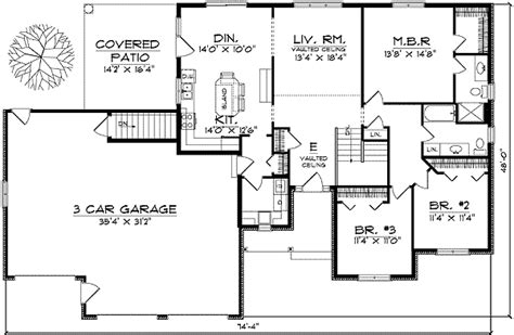 Since living spaces are on one level, ranch house plans are often ideal for aging in place or accessible living. Traditional Ranch-Style Home Plan - 89130AH | 1st Floor ...