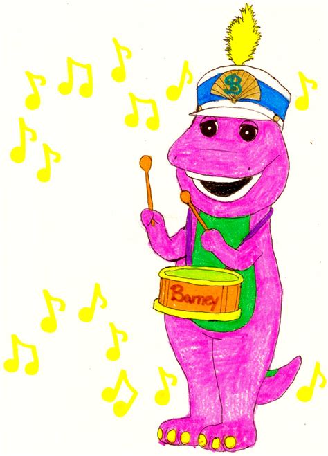 Barney Playing A Snare Drum By Bestbarneyfan On Deviantart