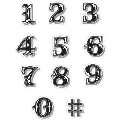 34 Awesome Fancy Number Designs Images Numbers Typography Fancy