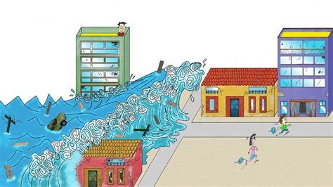 Dibujos animados monja gritando en miedo vector. ¿Qué es un Tsunami y cómo se reproduce? - YouTube
