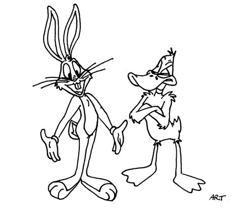 Bugs Bunny And Daffy Duck Lineup By Artis2awsome On Deviantart