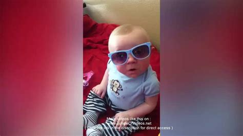 Cute Baby Has Funny Sunglasses Trick Youtube