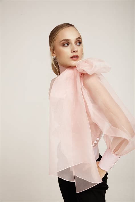 Flawless Pink Bow Blouse Lita Couture