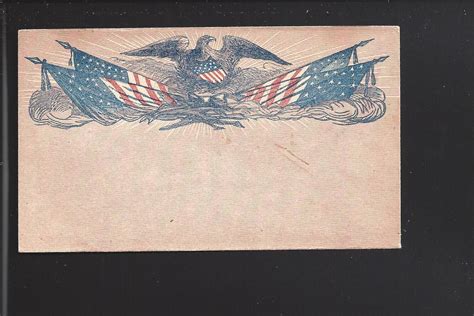 Mint Civil War Patriotic Cover Ridenburgh Design Ebay