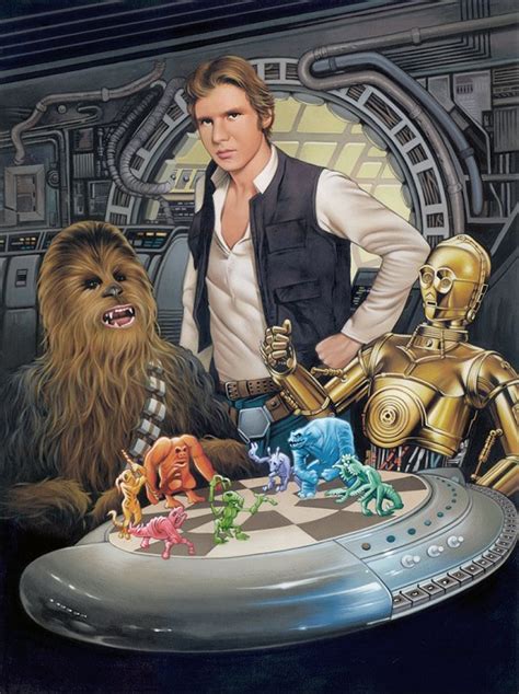 Dave Nestler Let The Wookiee Win Giclee On Canvas Star Wars Art