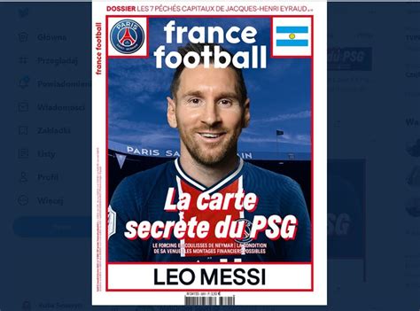 The last time they booked it was to announce the signing of neymar jr.#messi pic.twitter.com/64yhrjy3ak. Messi w koszulce PSG na okładce France Football! "Tajny ...