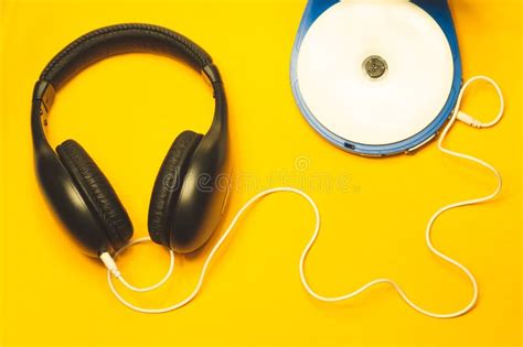 Cd Player With Headphones Stock Image Image Of Music Listen 745117