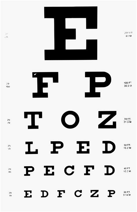Snellen Chart Printable Chart Eye Chart Eye Chart Printable Kulturaupice