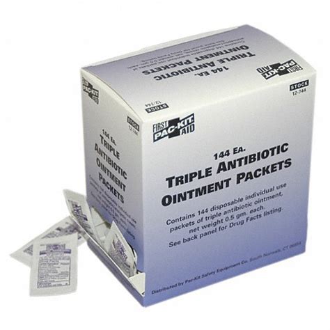 Antibiotics Ointment Box Wrapped Packets 0020 Oz 05g Pk 144