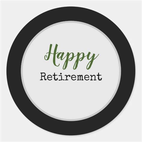 Happy Retirement Stickers And Labels Zazzle Uk