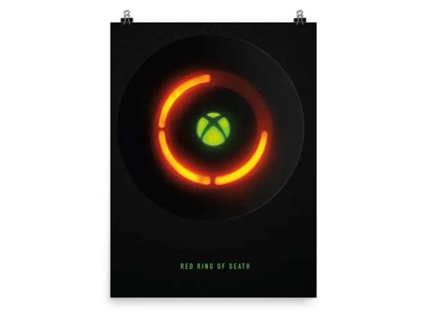 Microsoft Commemorates Xboxs History With Red Ring Of Death Poster