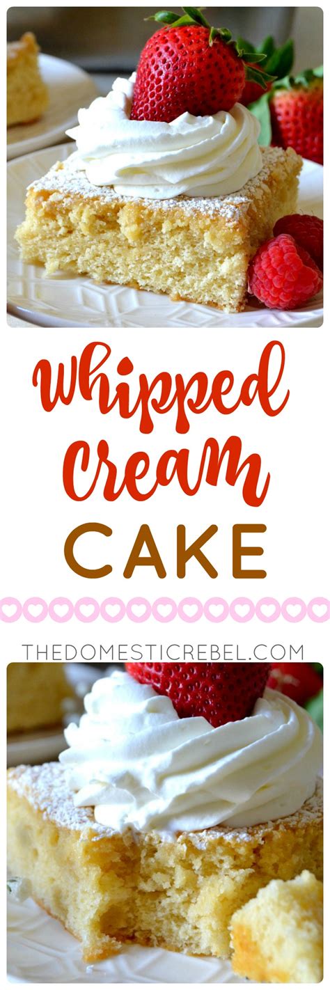 old fashioned whipped cream cake the domestic rebel