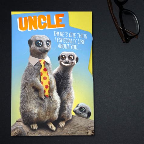 Uncle Funny Meerkats Birthday Card