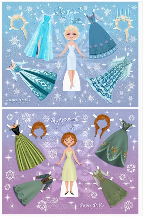 Free Printable Frozen Paper Dolls Get What You Need For Free