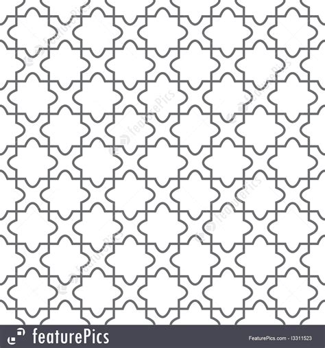 Simple Geometric Vector Pattern Floor