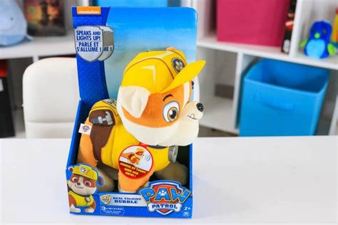 Paw Patrol Real Talking Rubble Plush Is It Annoying Toy Notes