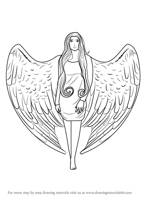 Realistic Angel Wings Drawing At Getdrawings Free Download