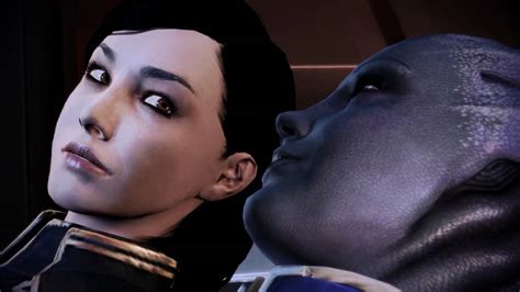 Mass Effect 3 Female Shepard Liara Romance Scene YouTube