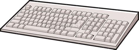 Computer Keyboard Cartoon Vector Clipart Friendlystock