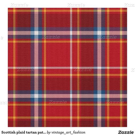 Scottish Plaid Tartan Pattern Stylish Trend Fabric Tartan Pattern