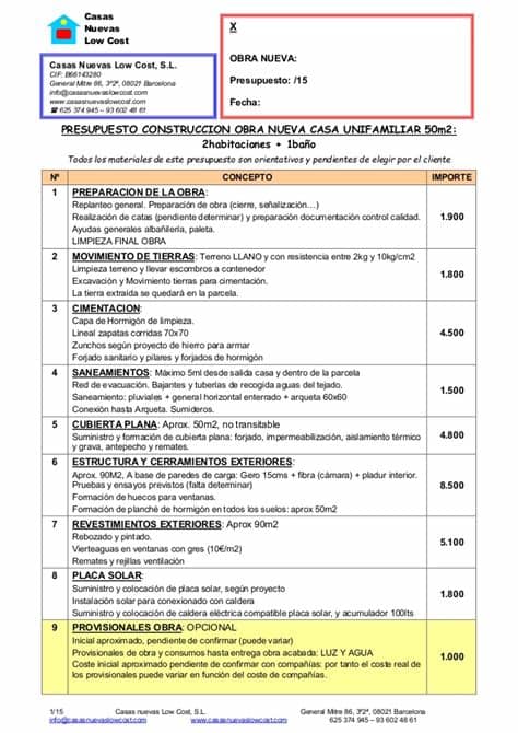 ¡si no necesitas financiar la construcción de tu casa, te felicitamos! Presupuesto construccion-casa-50m22