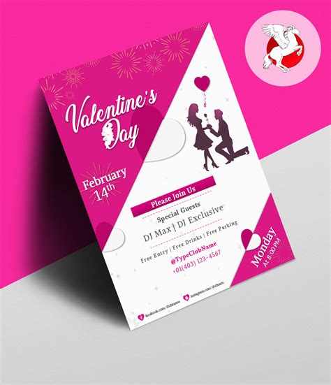 Valentines Day Flyer Templates Buraq Printables