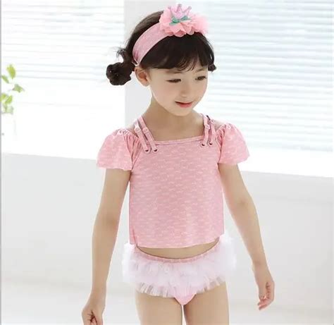 Girl Korean Swimsuit Cute Girl Bikini Kids Bathing Suits Print Baby 2