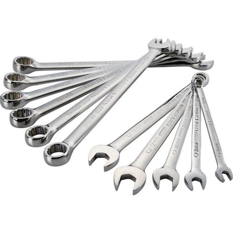 Craftsman 11 Piece 12 Point Metric Standard Combination Wrench Set In The Combination Wrenches