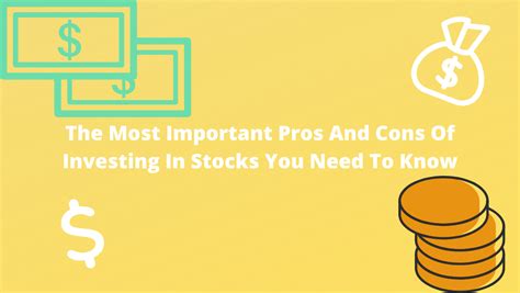 The Most Important Pros And Cons Of Investing In Stocks You Need To Know