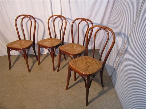 Popular for their design, beauty, and comfort. Set Of 4 French Bistro Or Cafe Bentwood Chairs - Antiques ...