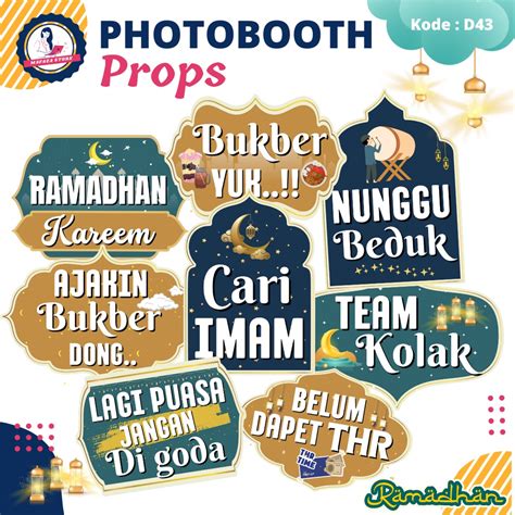 Jual Photoprops Ramadhan Photobooth Ramadan Foto Properti Idul