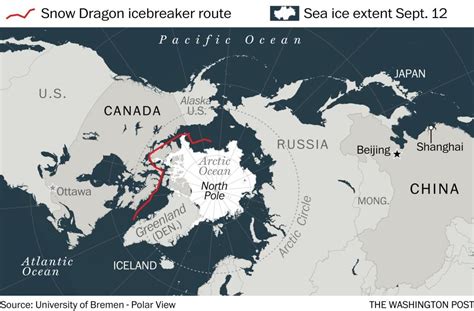 If you travel with an airplane (which has average speed of 560 miles) from china to united states, it takes 12.95 hours to arrive. China sent a ship to the Arctic for science. Then state ...