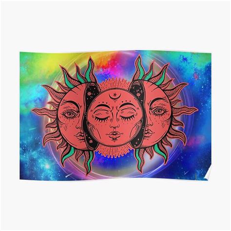 Vintage Sun And Moon Posters Redbubble