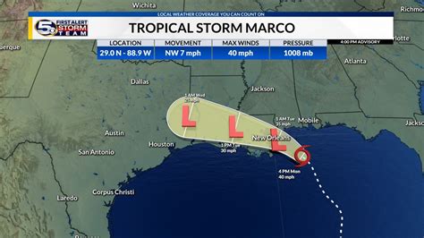 Marco Makes Landfall As A Tropical Storm Laura Forecast To