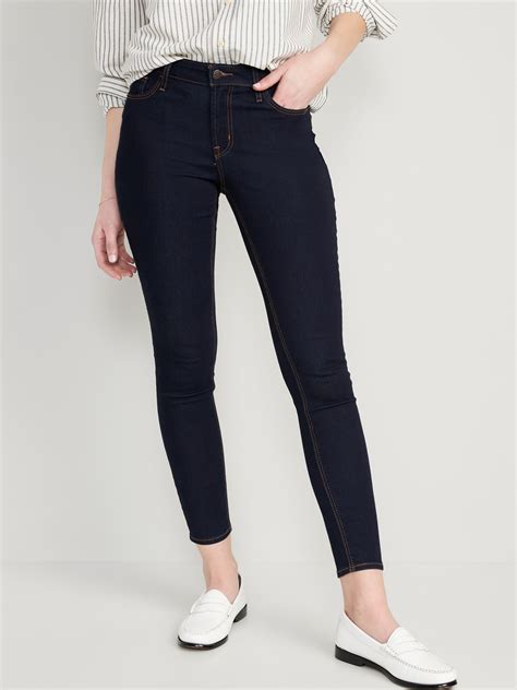 Mid Rise Rockstar Super Skinny Jeans For Women Old Navy