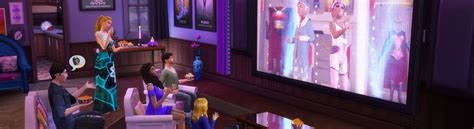 Sims 4 Kit Objets Comme Au Cinema Movie Hangout Stuff Banniere Banner