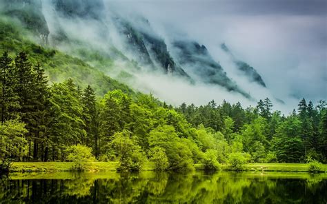 Lake Nature Landscape Germany Mountain Forest Water Trees Wallpaper