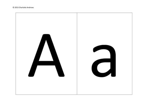 Uppercase And Lowercase Alphabet Flashcards By Misscharlotteandrews