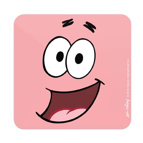 Patrick Face Official Spongebob Squarepants Coasters Redwolf