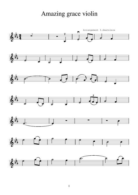 Download the free sheet music right here: Violin sheet music'''Amazing grace'' | eBay in 2020 ...