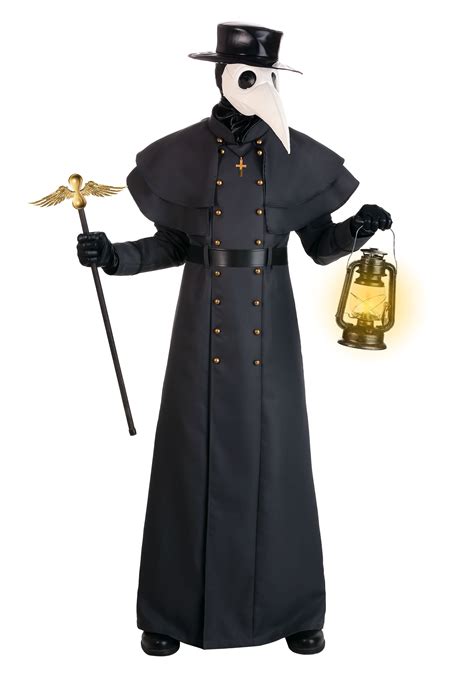 Medieval Hooded Robe Plague Doctor Cosplay Priest Horror Wizard Cloak