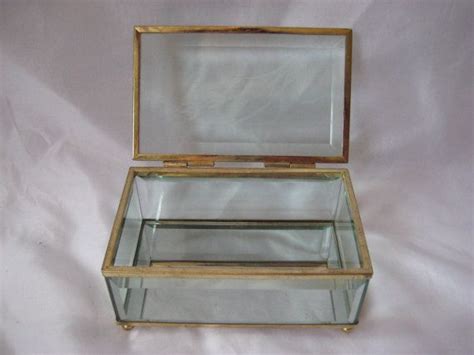 Glass Brass Rectangle Box Shadow Box Terrarium Display Box Etsy Shadow Box Rectangle