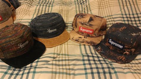 Supreme Dogs And Ducks Camp Caps And Blanket Stripe 5 Panels