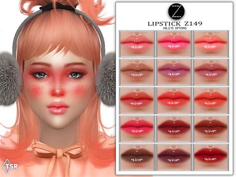 Lipstick Z149 By Zenx At Tsr Sims 4 Updates