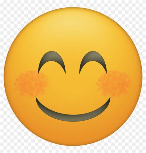 Blushing Happy Face Emoji Printable Hungry Face Emoji Png Transparent Png X