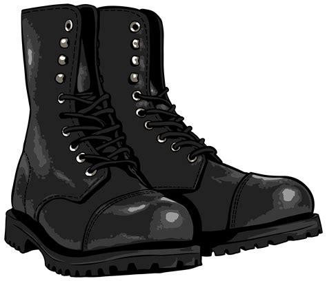 Black Boots Png Free Logo Image